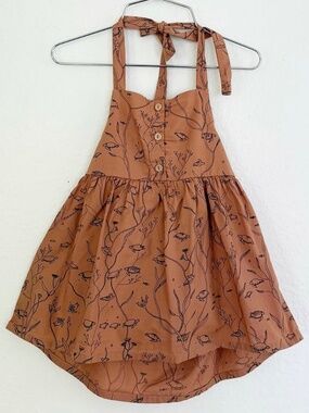 Pima cotton halter dress